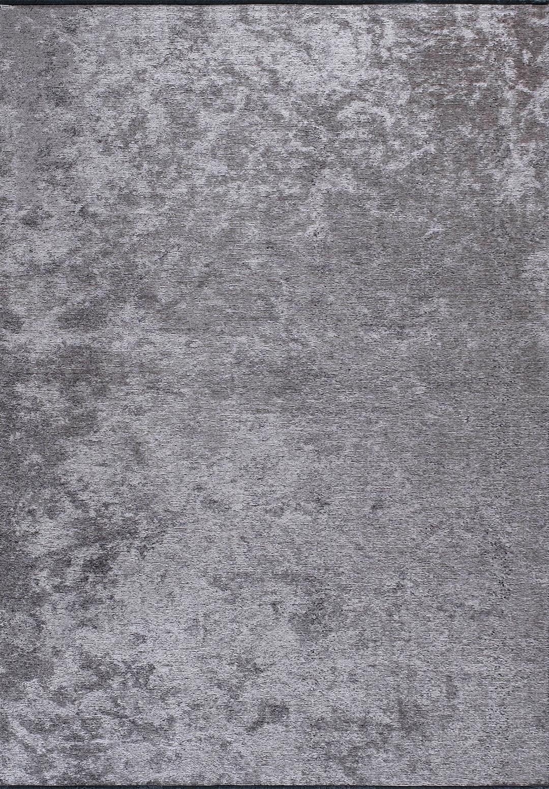 HAZE LIGHT GREY - BLACK RUG - 1