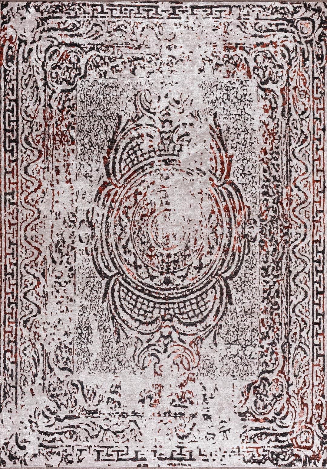 GORDION BLACK - RUST - BONE RUG - 1