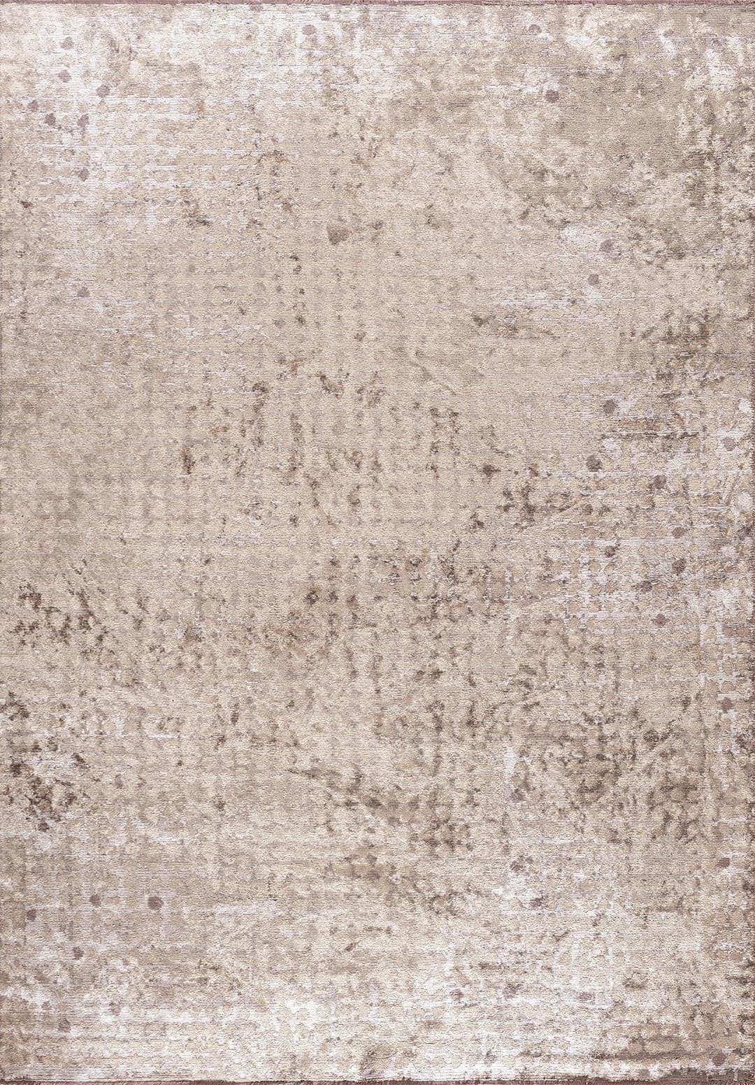 DOTS WHITE - DARK GREY - BEIGE RUG - 1