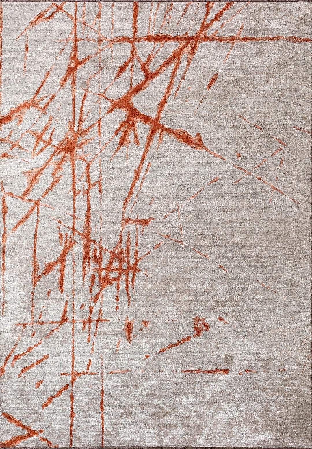 CRACK RUST - CREAM - BONE RUG - 1