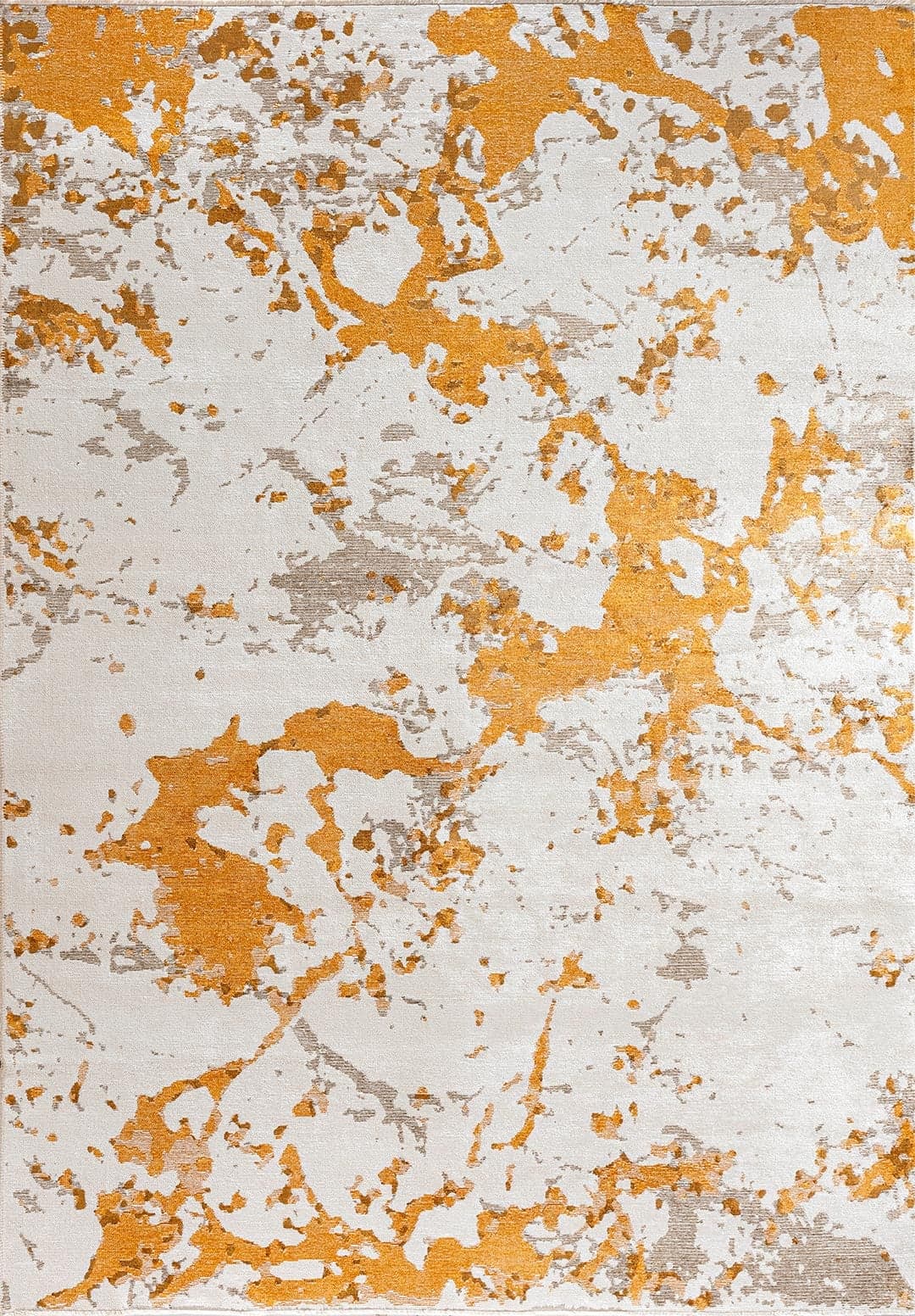 FLASH MUSTARD - LIGHT BROWN - WHITE RUG - 1