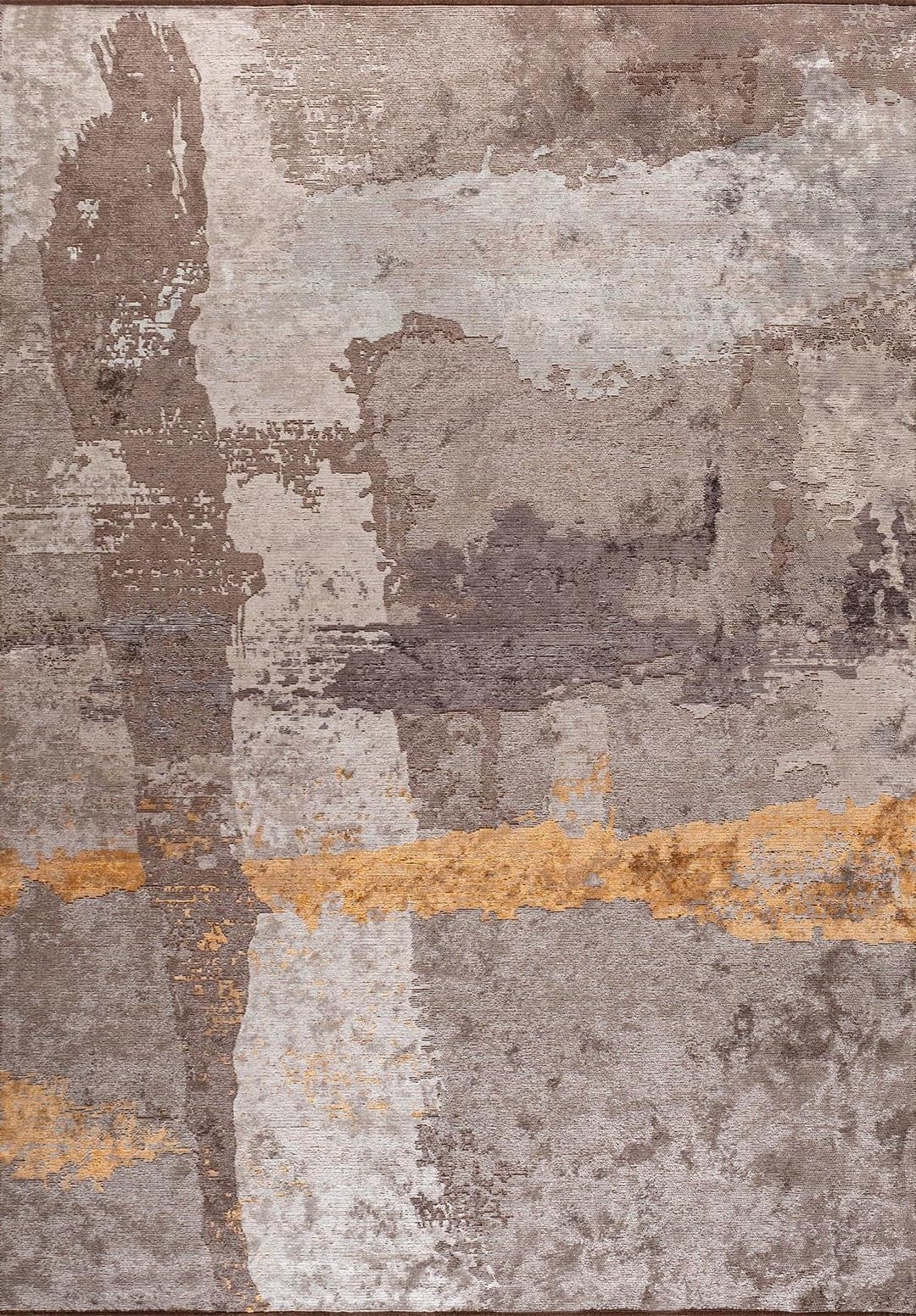 LUSH DARK GREY - LIGHT GREY - MUSTARD - GREY - CHARCOAL - ICE BLUE RUG - 1