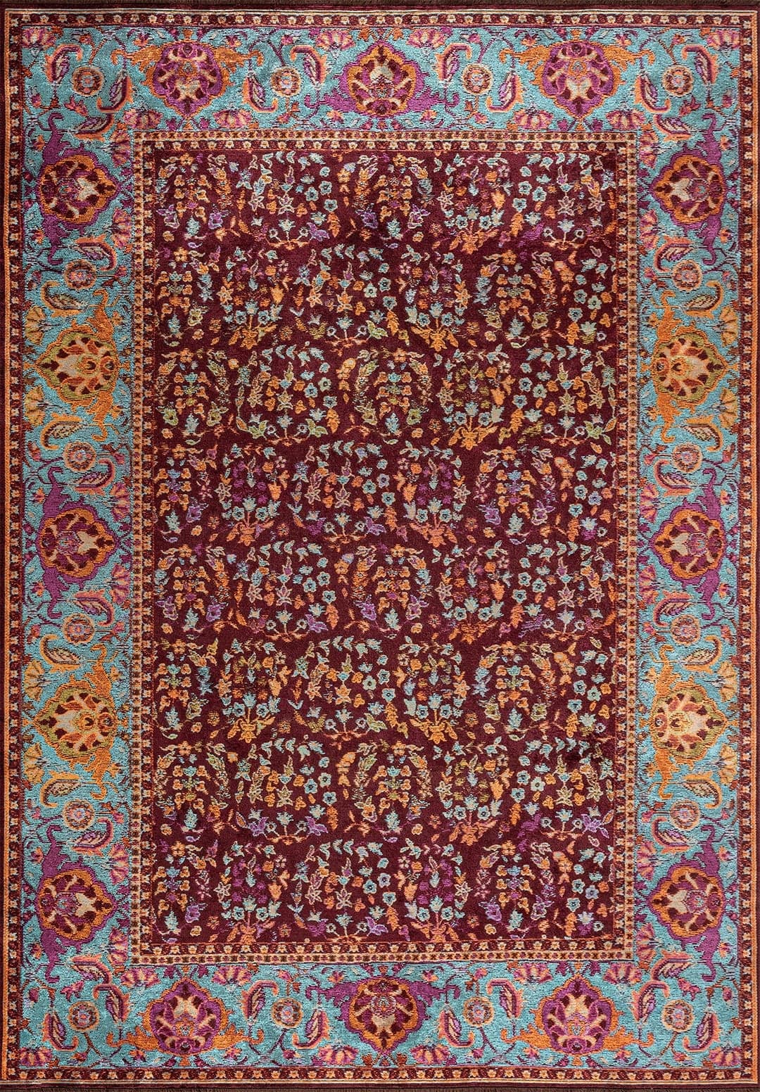 VINEA CHERRY - PURPLE - ORANGE - TURQUOISE - KIWI RUG - 1