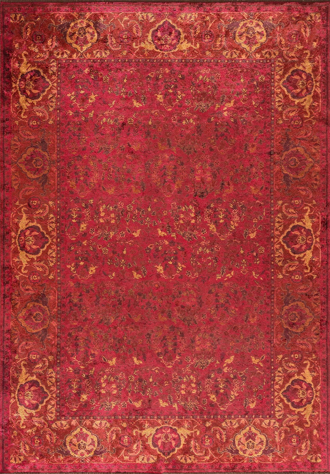 VINEA MAGENTA - ORANGE - CHERRY - RED - RUST RUG - 1