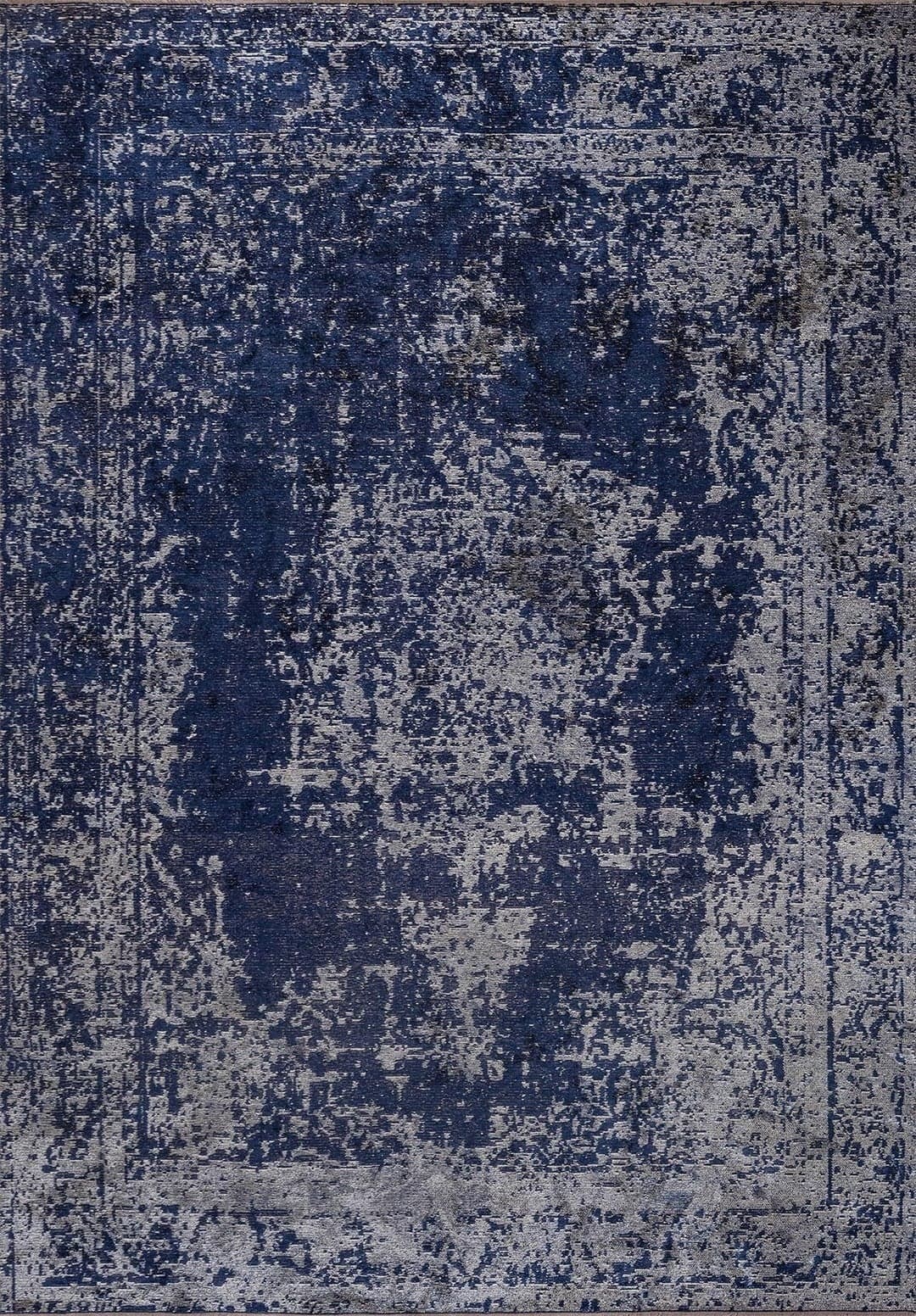 MEDALLION BEIGE - DARK NAVY RUG - 1