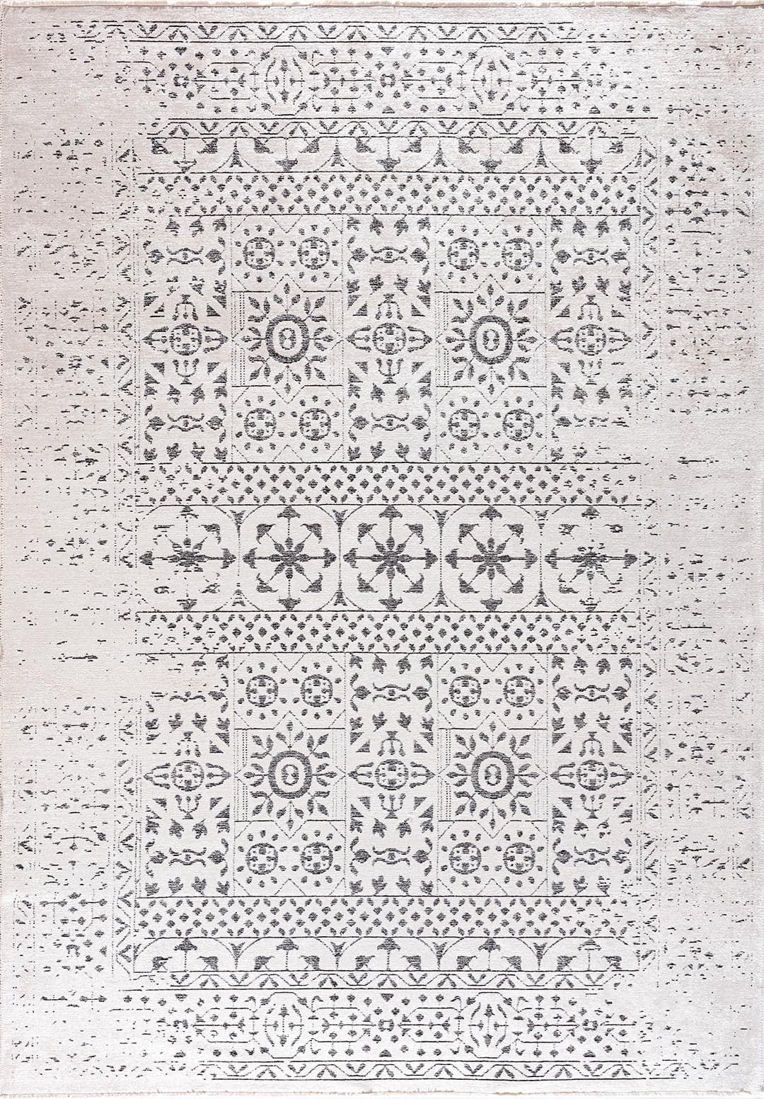 SCRIPT BLACK - ECRU RUG - 1
