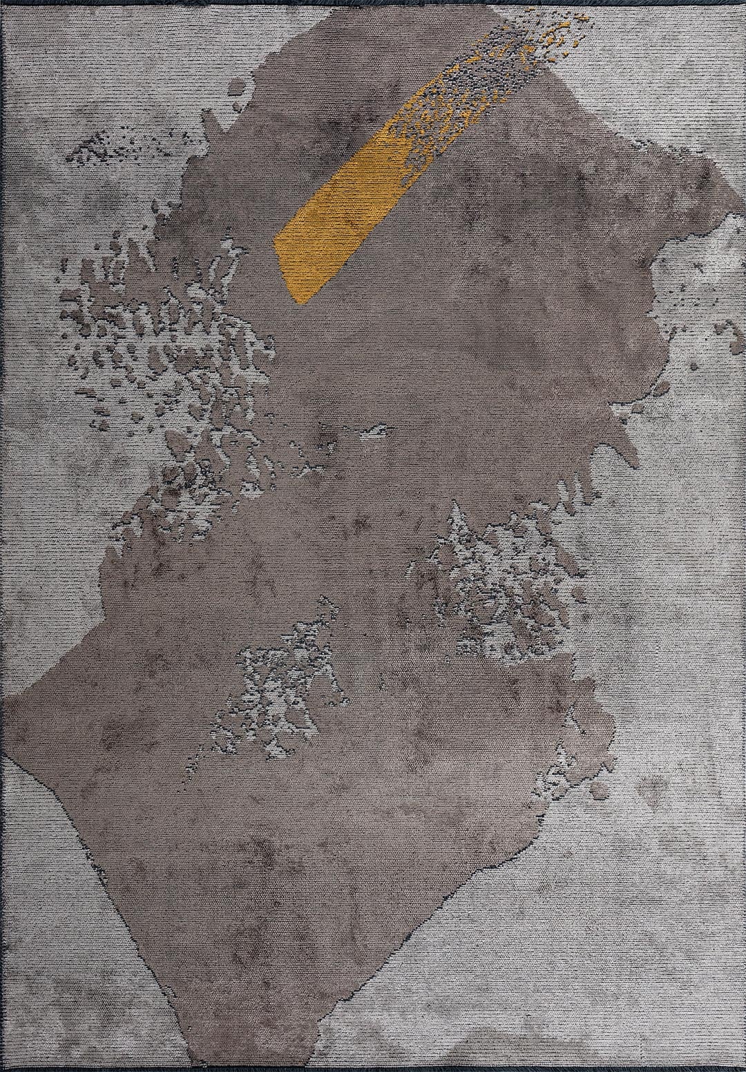 LAGUNA LIGHT GREY - MUSTARD - DARK GREY RUG - 1