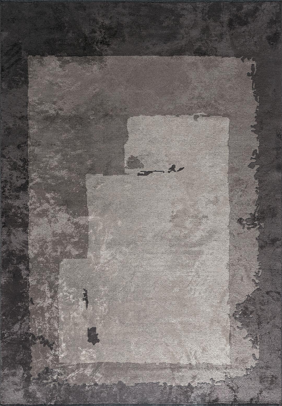 HANNOVER CREAM - CHARCOAL - DARK GREY RUG - 1