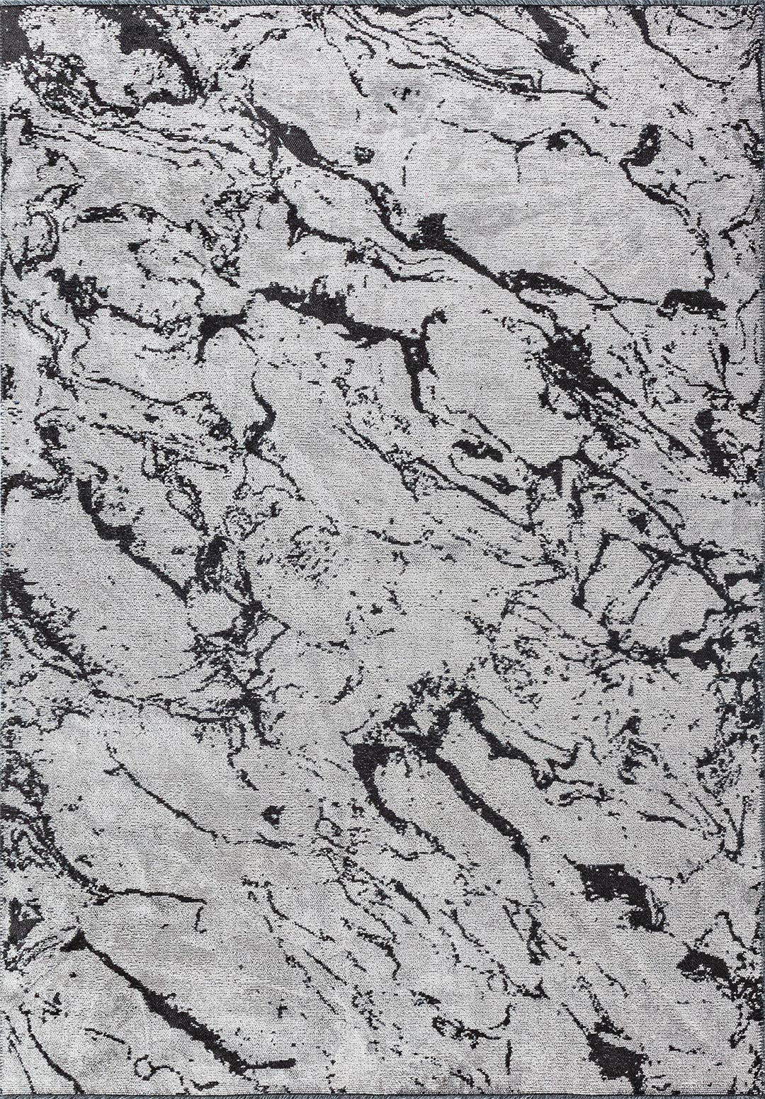 VENICE BLACK - LIGHT GREY RUG - 1