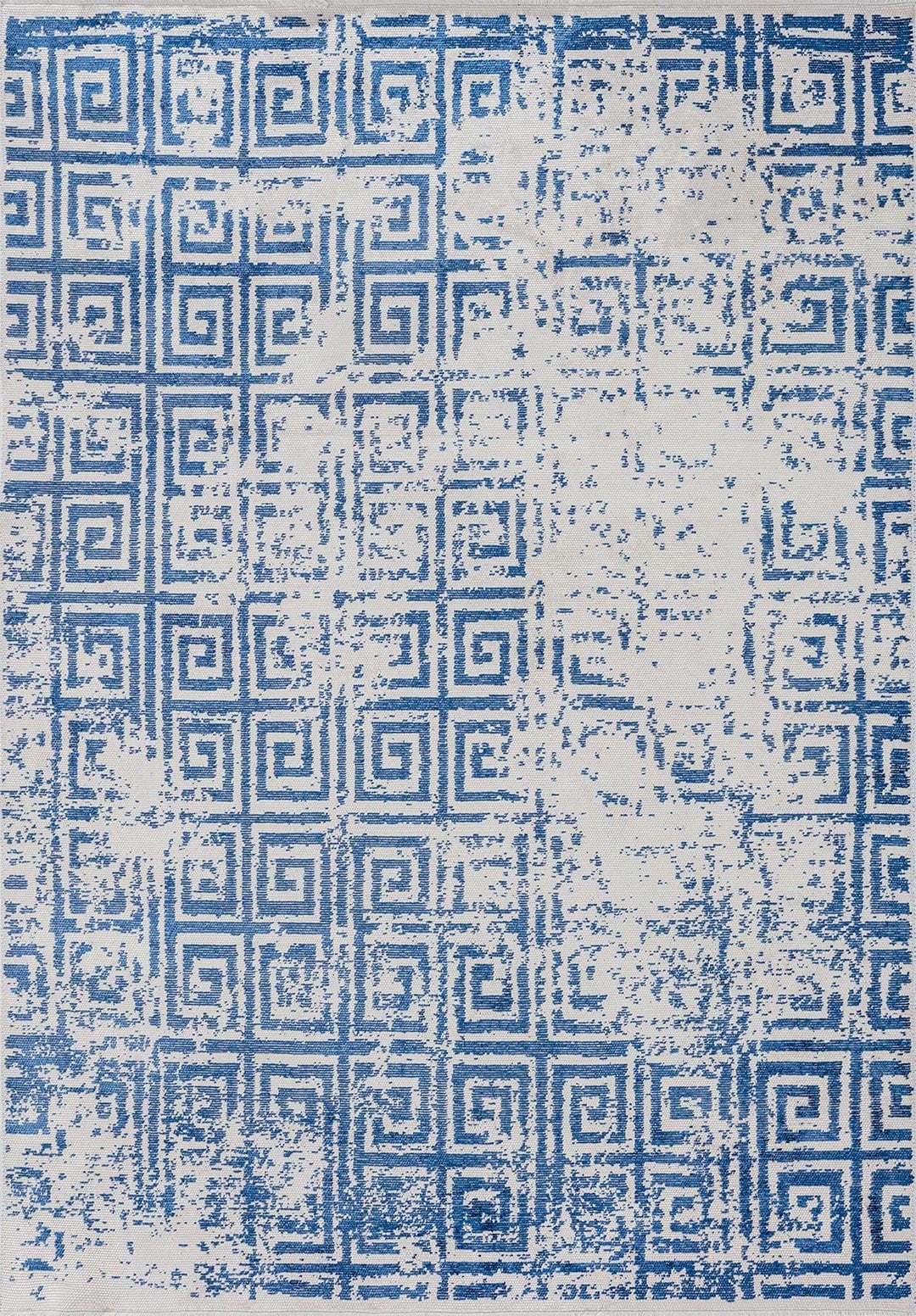 HELIX NAVY BLUE - ECRU RUG - 1