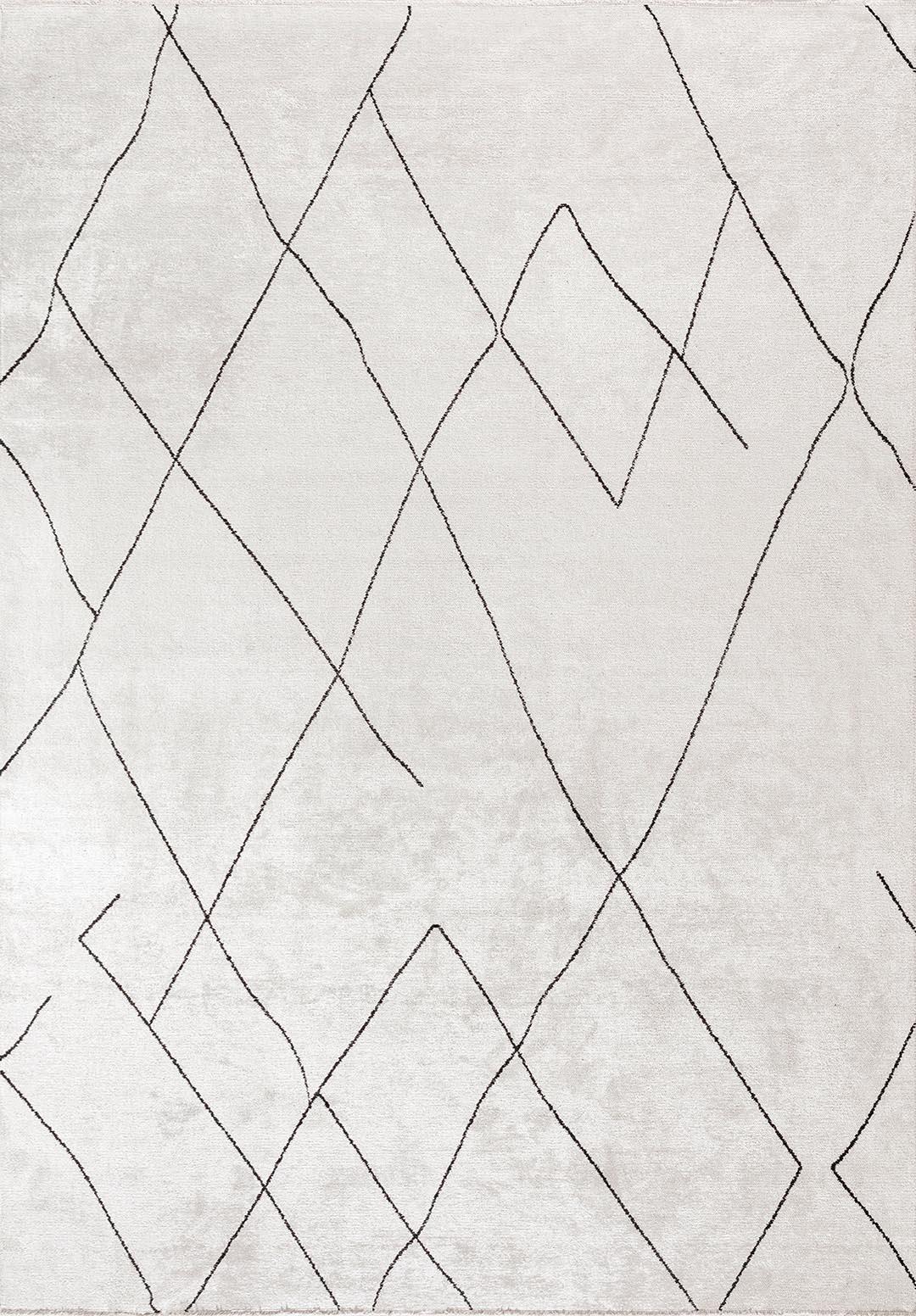 TRIBAL BLACK - ECRU RUG - 1