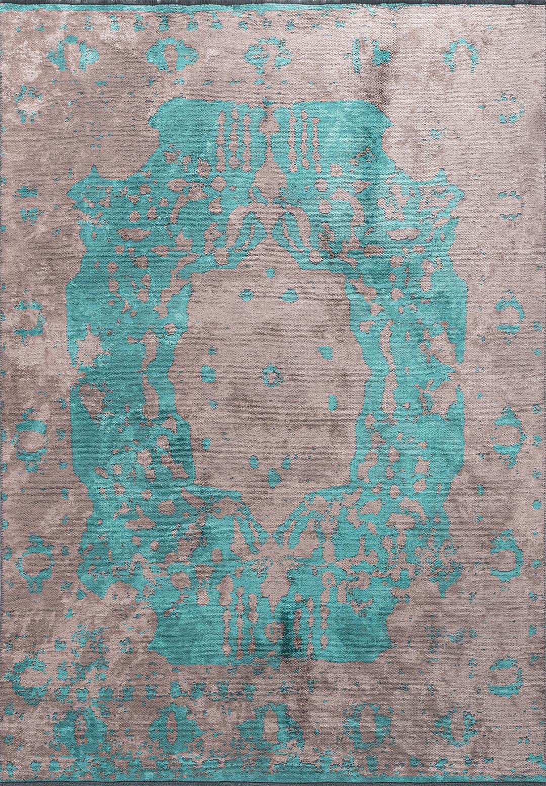 POND TURQUOISE - COPPER RUG - 1
