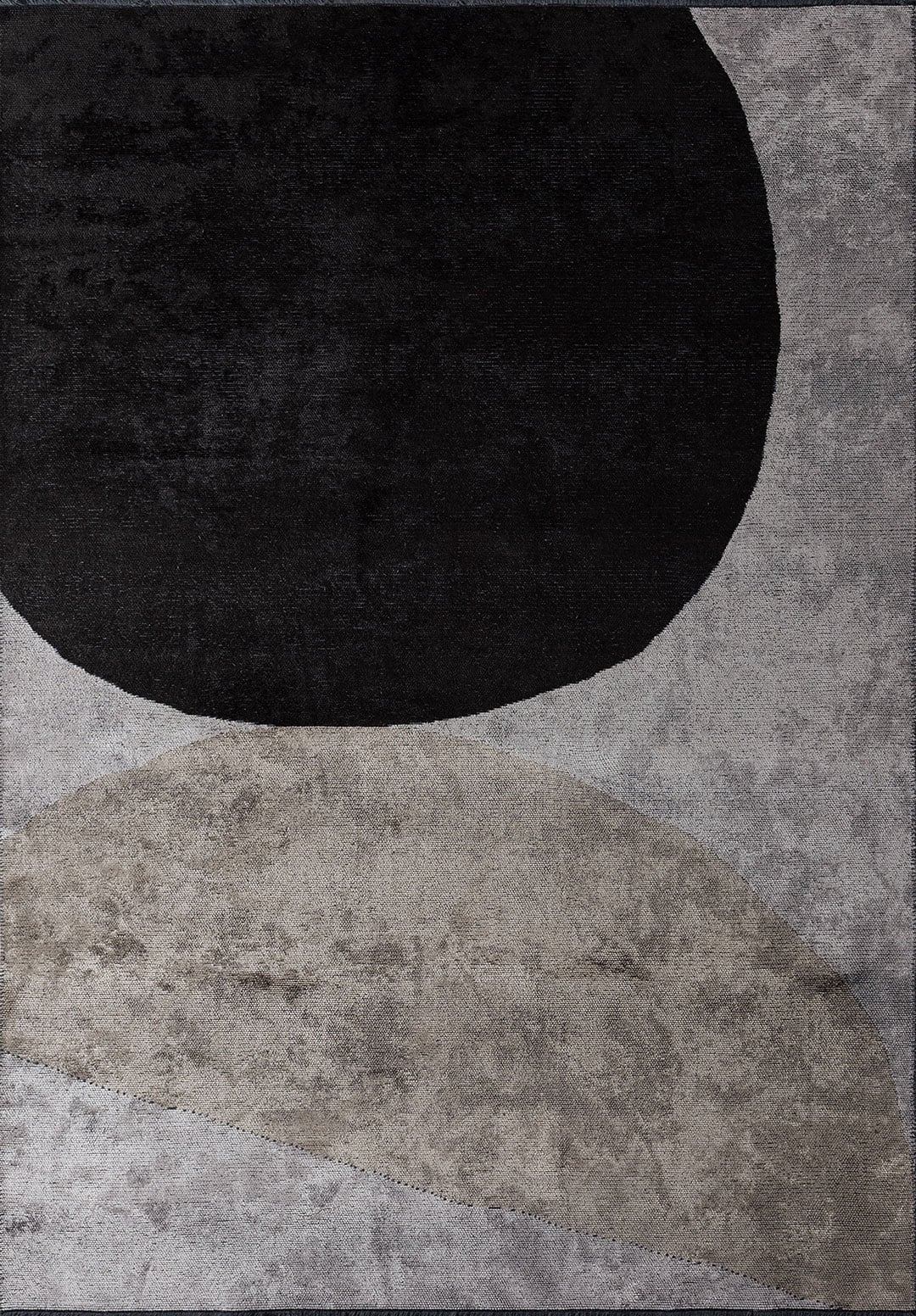 METEOR BLACK - NOUGAT - LIGHT GREY RUG - 1