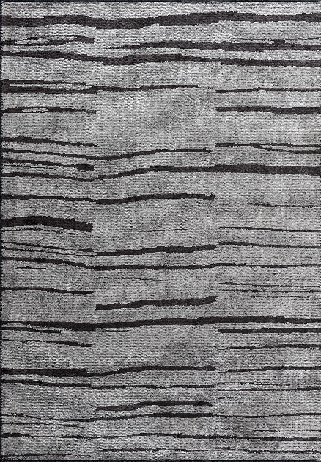 FLOW CHARCOAL - GREY RUG - 1