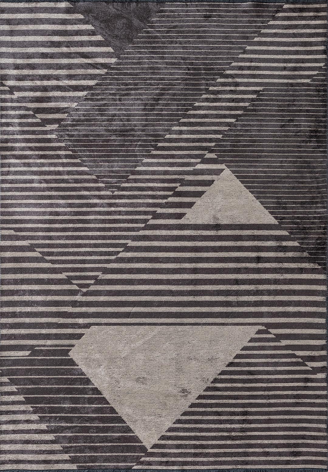 LINES CHARCOAL - BEIGE RUG - 1