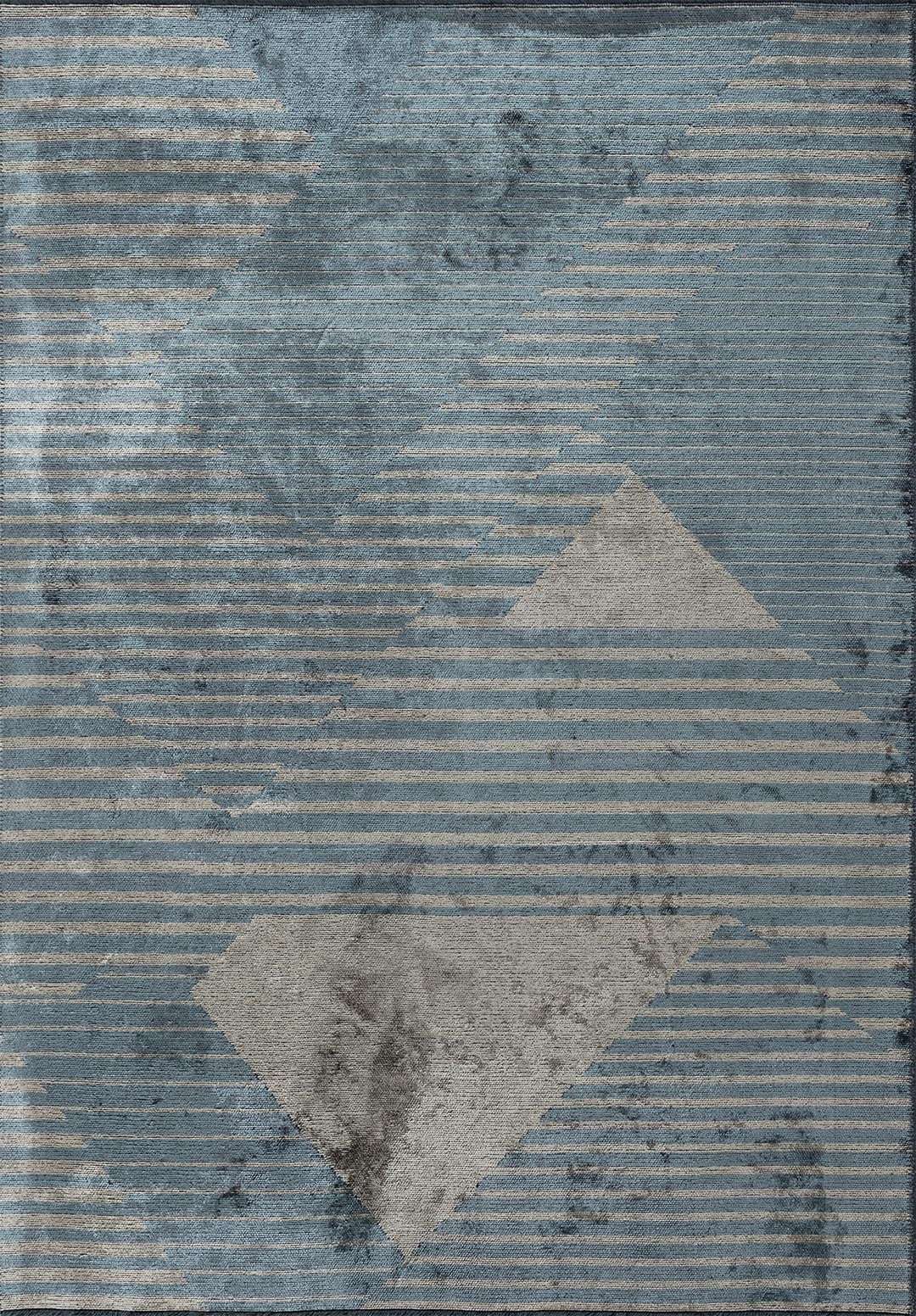 LINES BLUE - BEIGE RUG - 1
