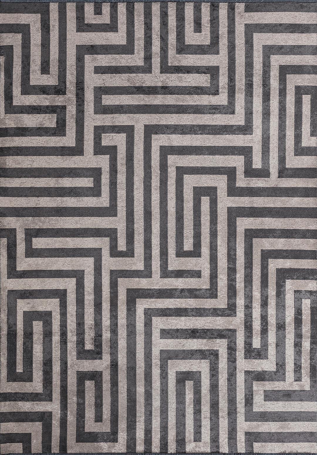 NEST CHARCOAL - BEIGE RUG - 1