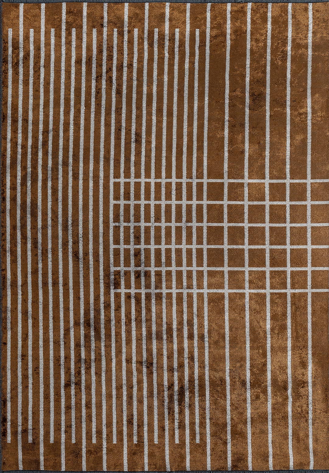 PLAID CACAO - LIGHT CREAM RUG - 1