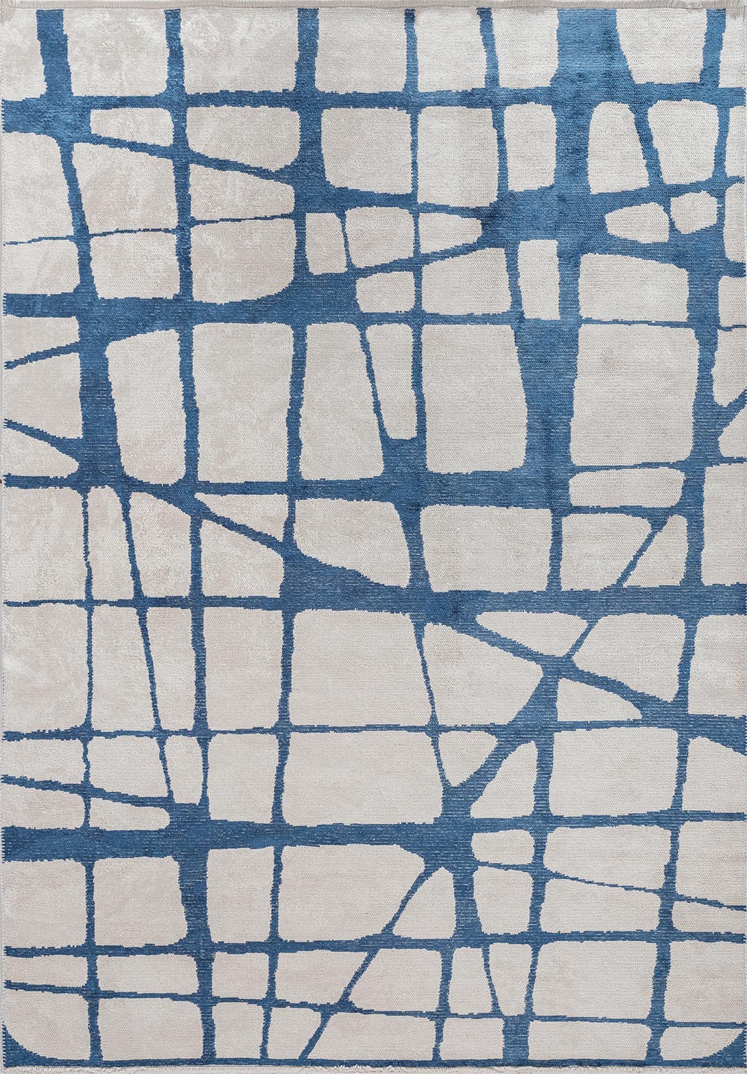 WEB NAVY BLUE - ECRU RUG - 1