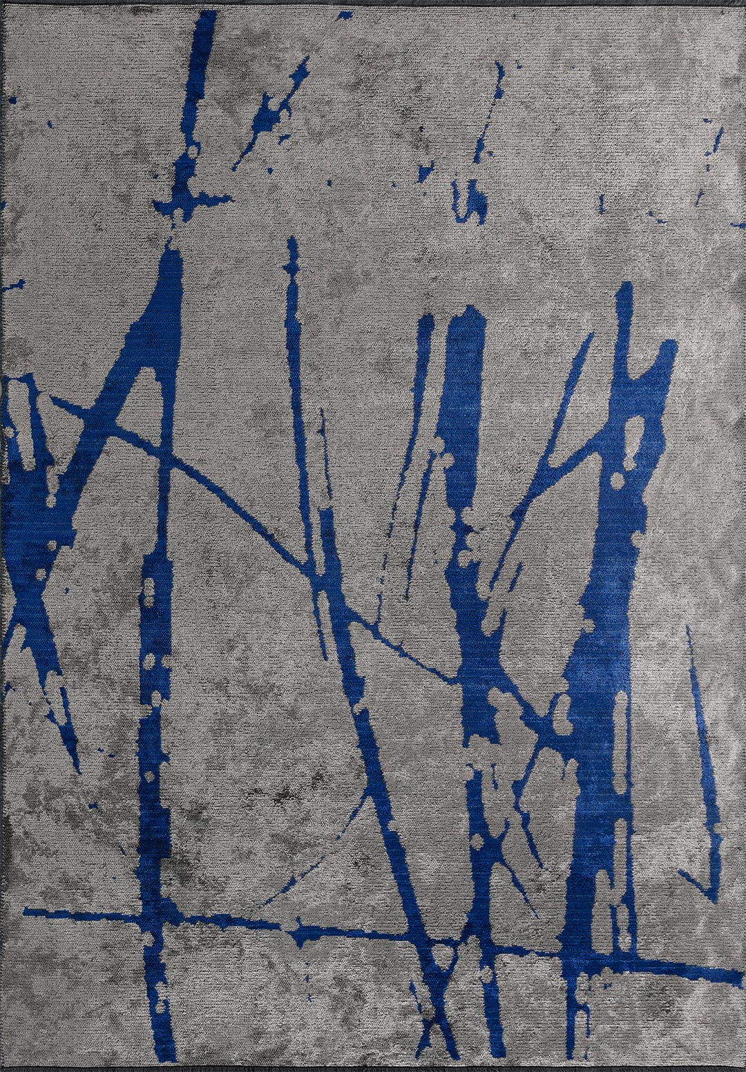 SKETCH SAX BLUE - LIGHT GREY RUG - 1