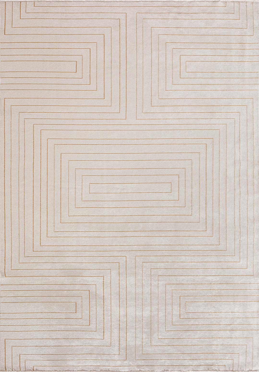 MAZE LIGHT BROWN - ECRU RUG - 1