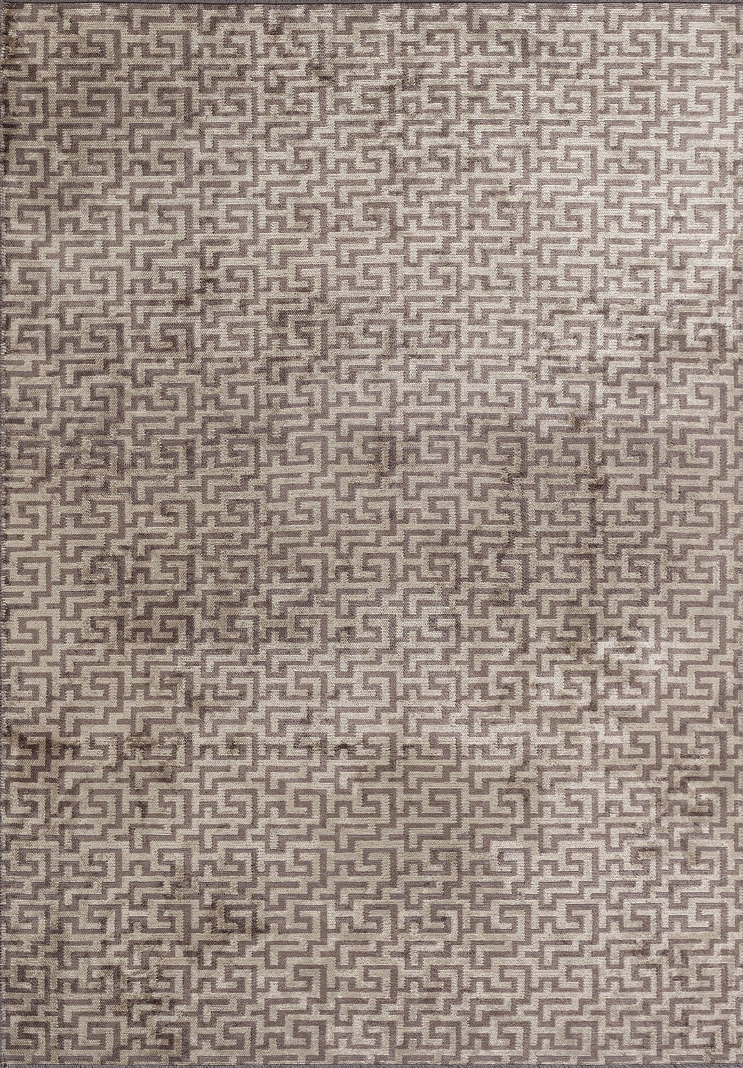 CATERPILLAR DARK GREY - CREAM RUG - 1