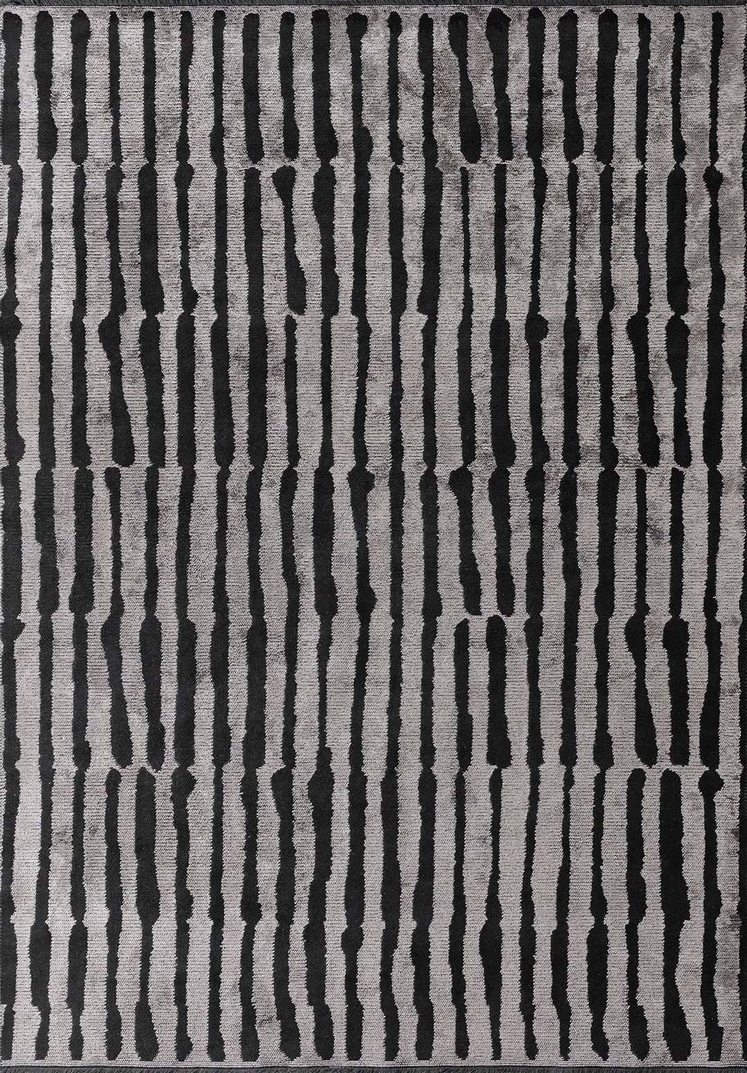 HILL BLACK - LIGHT CREAM RUG - 1