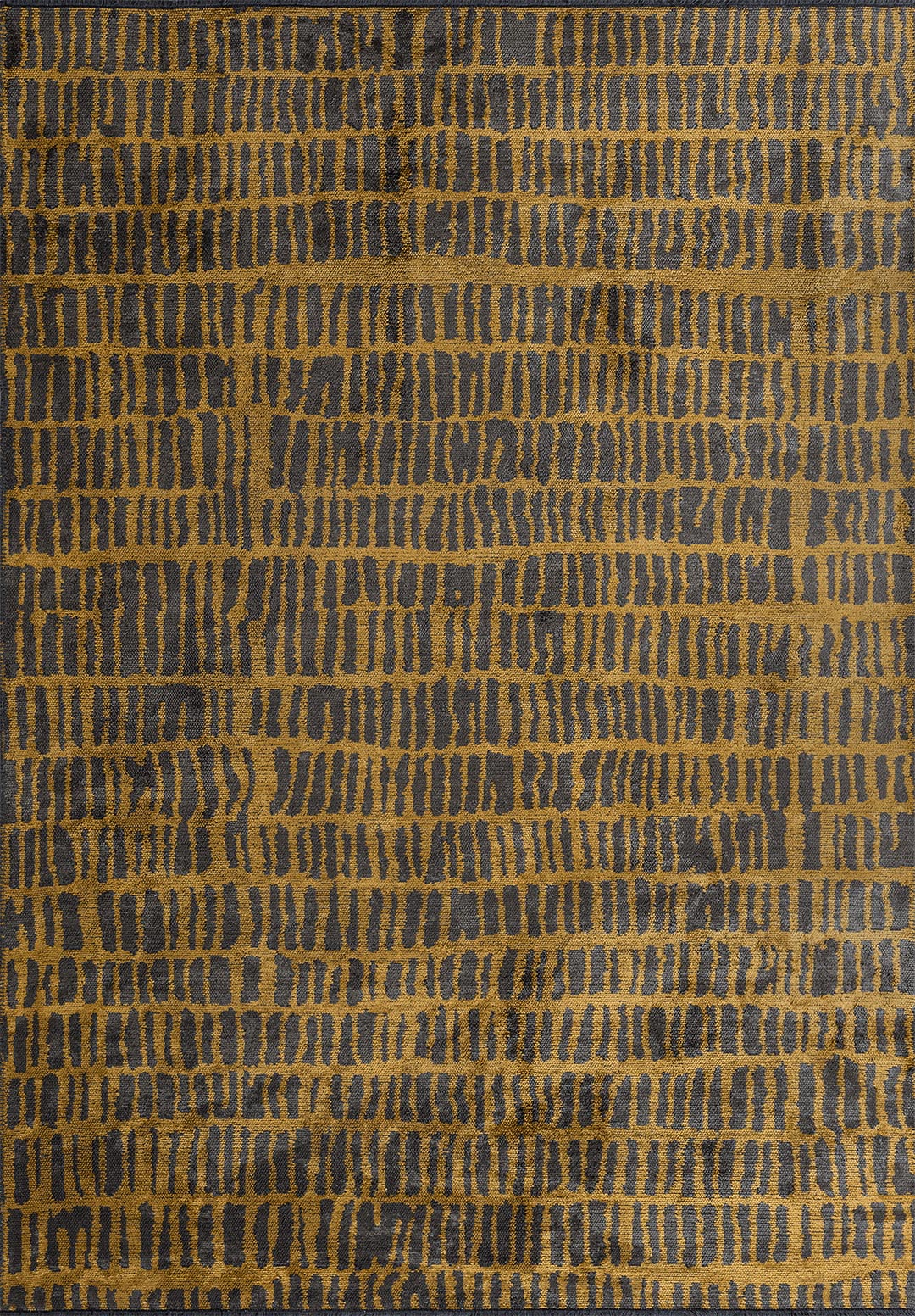 NET ANTHRACITE - MUSTARD RUG - 1