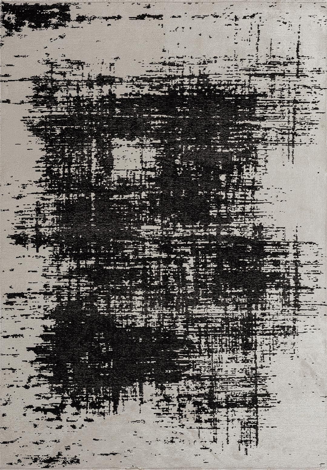 FOG BLACK - ECRU RUG - 1