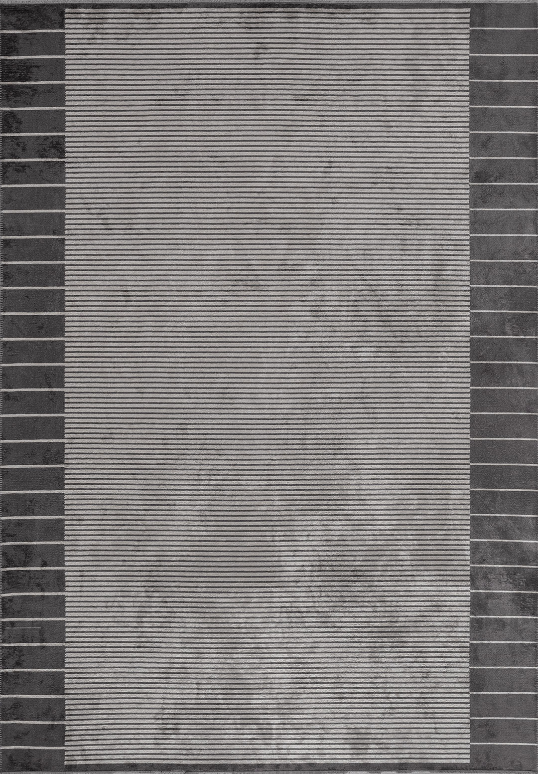 CONTRAST LIGHT CREAM - CHARCOAL RUG - 1