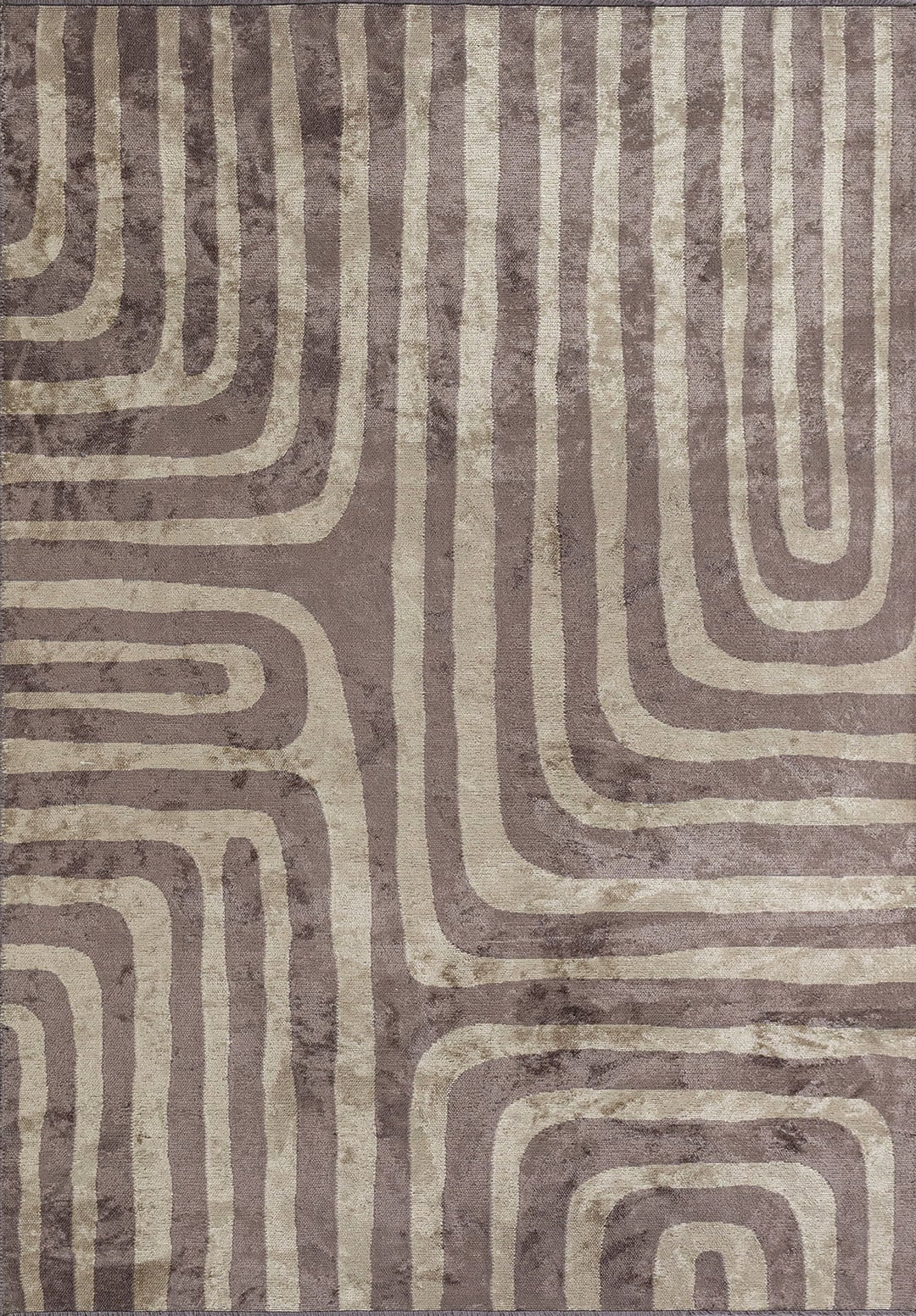 INCEPTION DARK GREY - CREAM RUG - 1
