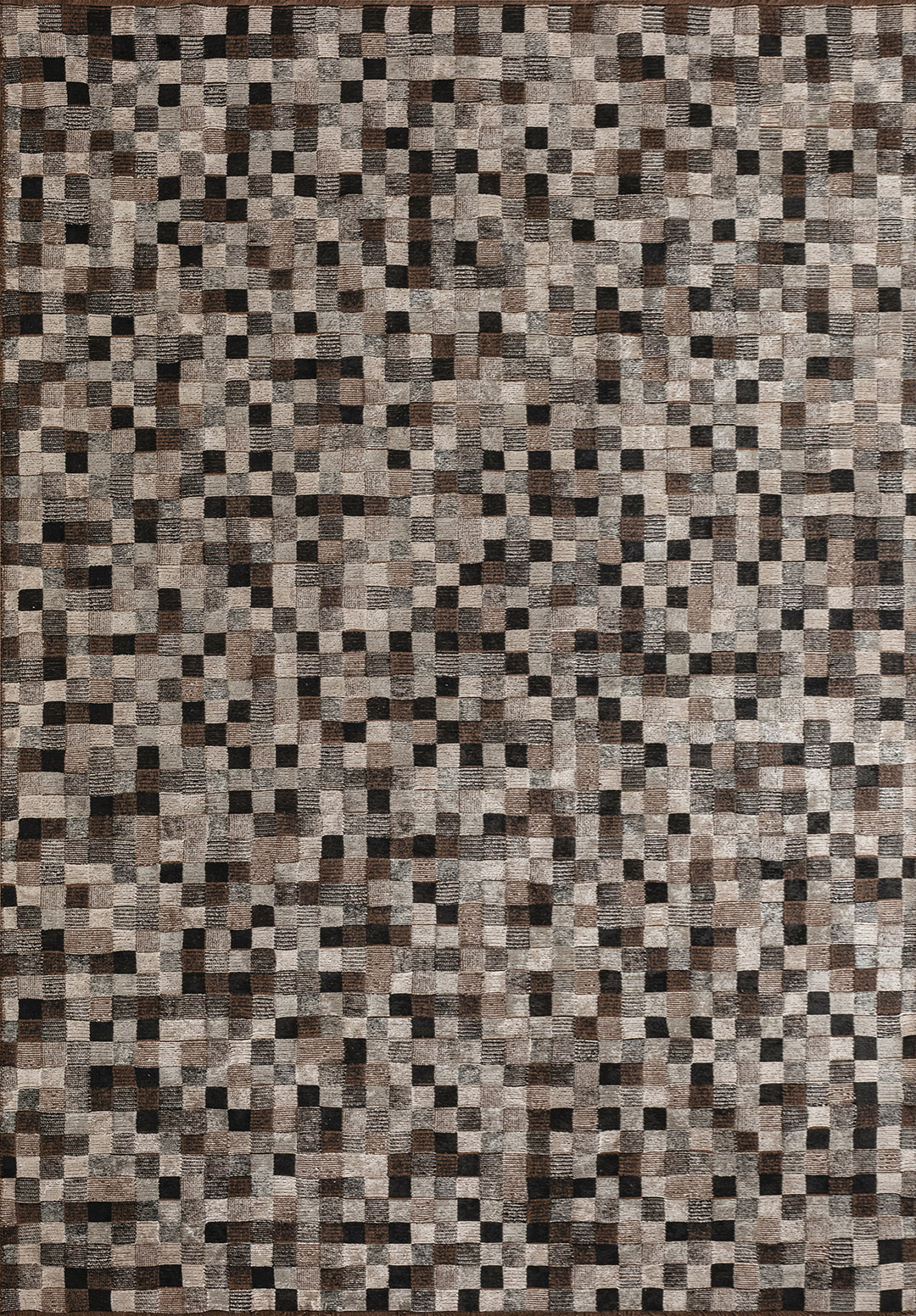 DESERT GREY - BLACK - LIGHT CREAM RUG - 1