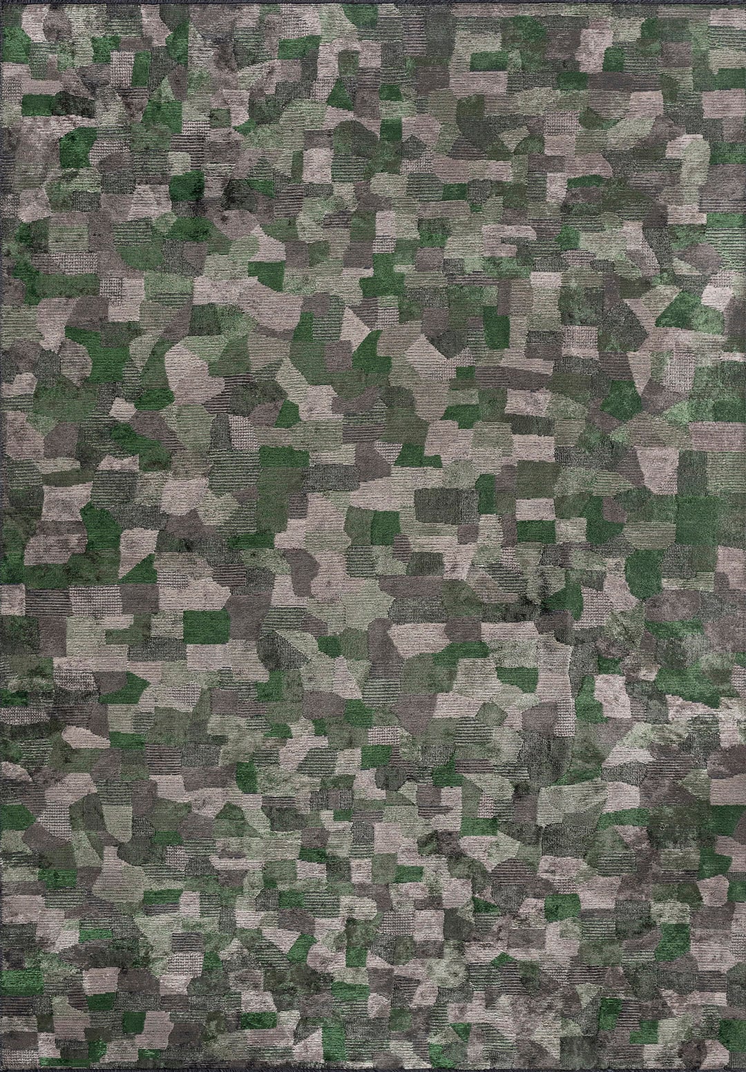 DUNE BEIGE - ANTHRACITE - FOREST GREEN RUG - 1