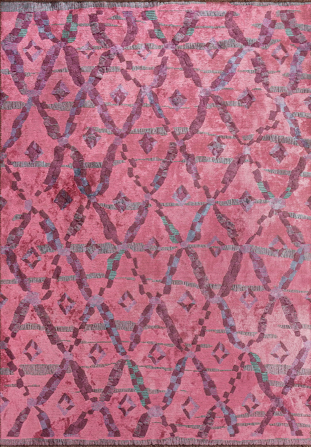 JASMINE PURPLE - PINK - TURQUOISE RUG - 1