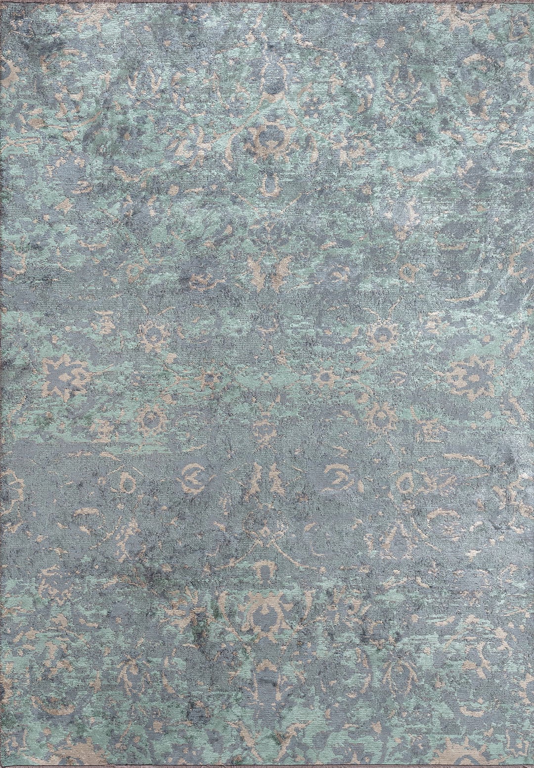 DREAM BEIGE - BLUE - RIVER GREEN RUG - 1