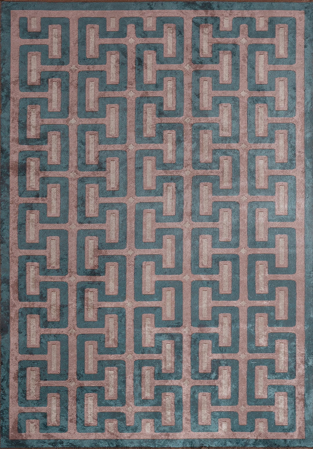 CHARM DAMSON - PETROL - BONE RUG - 1
