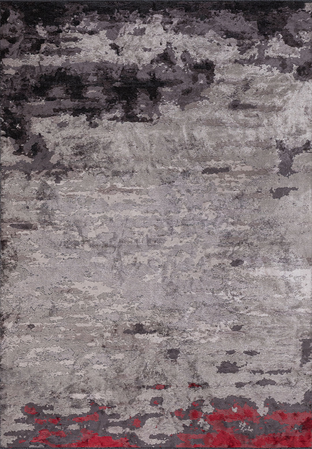 MEADOW RED - BLACK - CHARCOAL - GREY - BONE RUG - 1