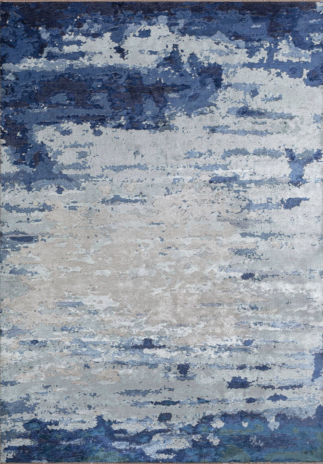 MEADOW PETROL - DARK NAVY - NAVY BLUE - ICE BLUE - BONE RUG - 1