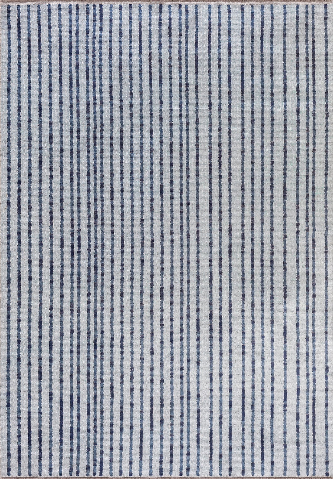 GLACIER DARK NAVY - BLUE - WHITE RUG - 1